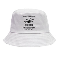 Thumbnail for People Fly Planes Pilots Fly Helicopters Designed Summer & Stylish Hats