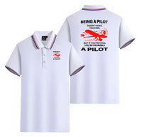 Thumbnail for If You're Cool You're Probably a Pilot Designed Stylish Polo T-Shirts (Double-Side)