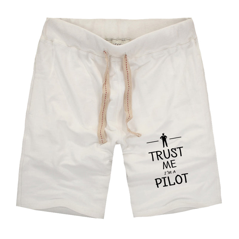 Trust Me I'm a Pilot Designed Cotton Shorts