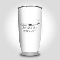 Thumbnail for Sukhoi Superjet 100 Designed Tumbler Travel Mugs