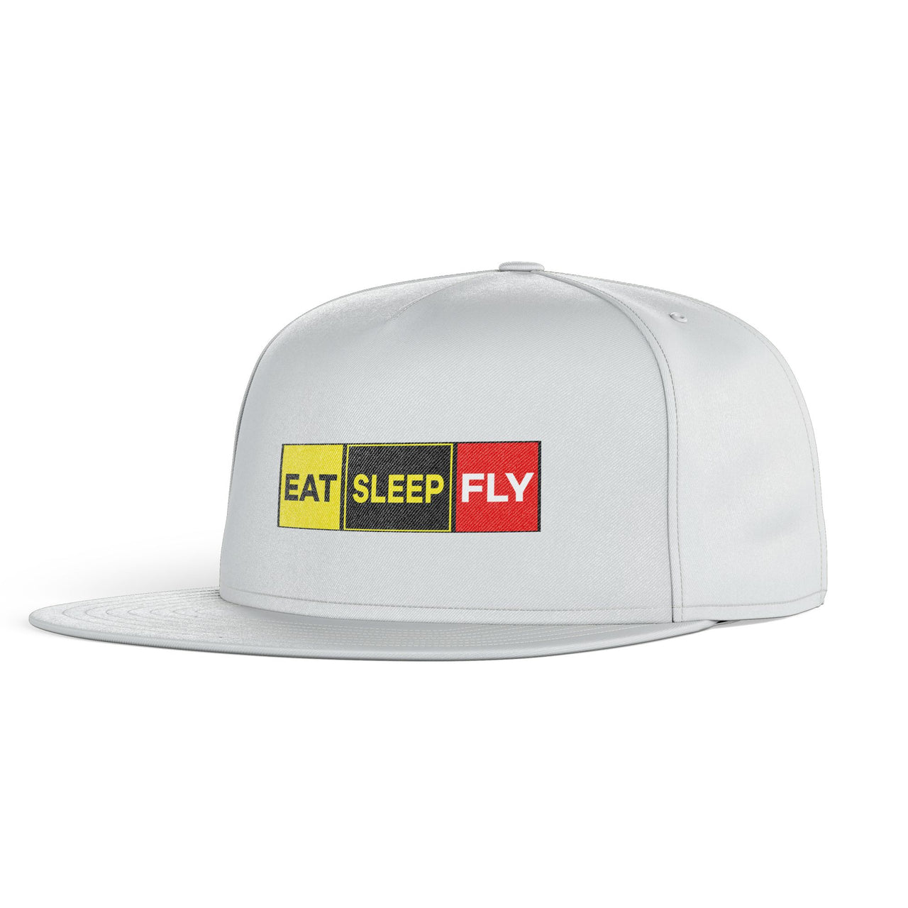 Eat Sleep Fly (Colourful) Designed Snapback Caps & Hats