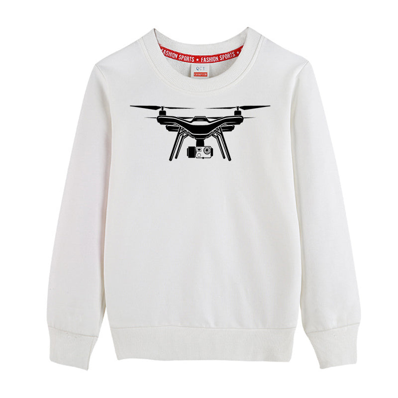 Drone Silhouette Designed "CHILDREN" Sweatshirts