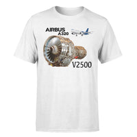 Thumbnail for Airbus A320 & V2500 Engine Designed T-Shirts
