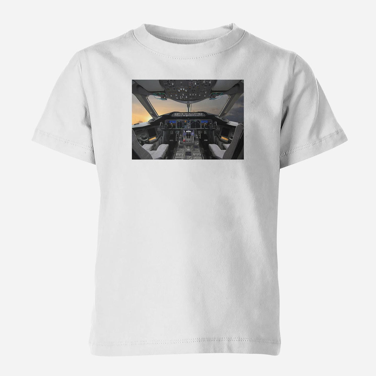 Boeing 787 Cockpit Designed Children T-Shirts