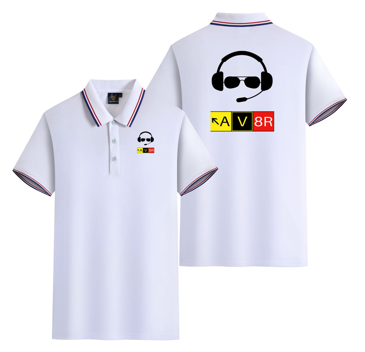 AV8R 2 Designed Stylish Polo T-Shirts (Double-Side)