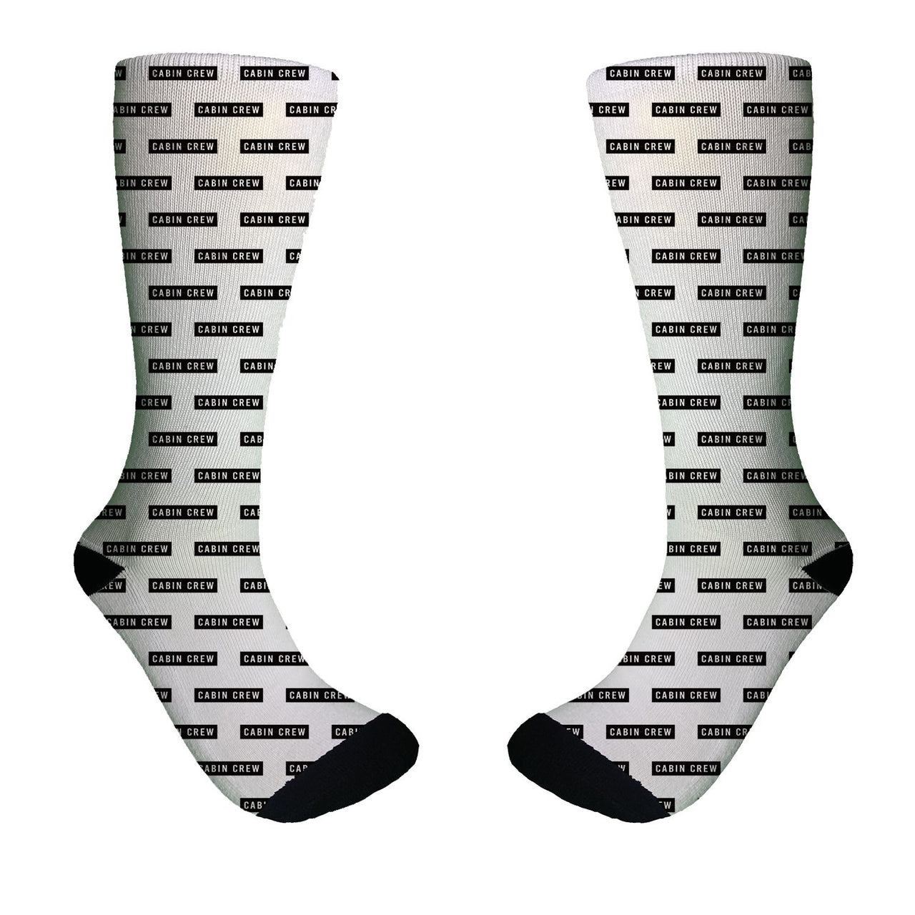 Cabin Crew Text Designed Socks
