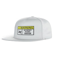 Thumbnail for Warning May Constantly Talk About Aviation Designed Snapback Caps & Hats