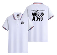 Thumbnail for Airbus A340 & Plane Designed Stylish Polo T-Shirts (Double-Side)