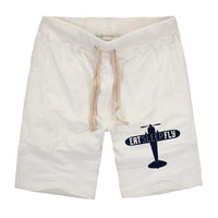 Thumbnail for Eat Sleep Fly & Propeller Designed Cotton Shorts