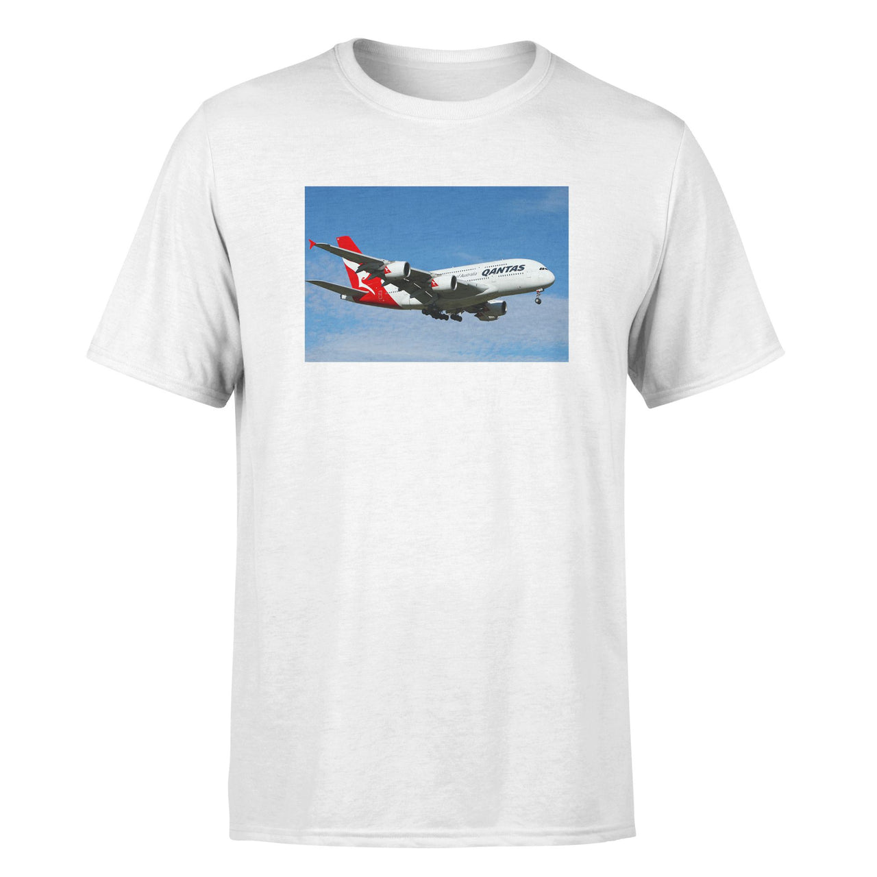 Landing Qantas A380 Designed T-Shirts