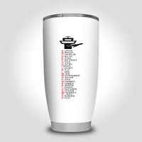 Thumbnail for Aviation Alphabet Designed Tumbler Travel Mugs