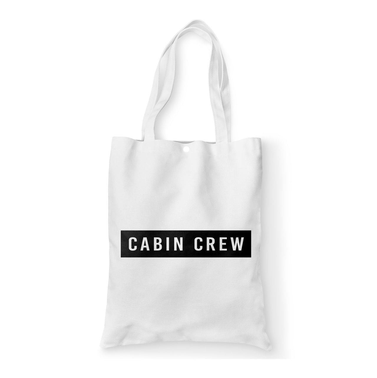 Cabin Crew Text Designed Tote Bags