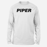Thumbnail for Piper & Text Designed Long-Sleeve T-Shirts