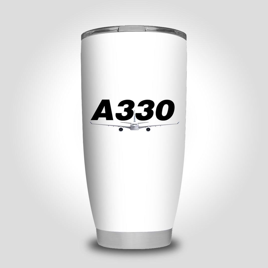 Super Airbus A330 Designed Tumbler Travel Mugs