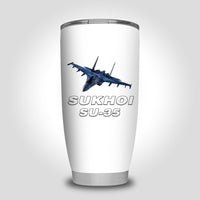Thumbnail for The Sukhoi SU-35 Designed Tumbler Travel Mugs