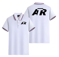 Thumbnail for ATR & Text Designed Stylish Polo T-Shirts (Double-Side)
