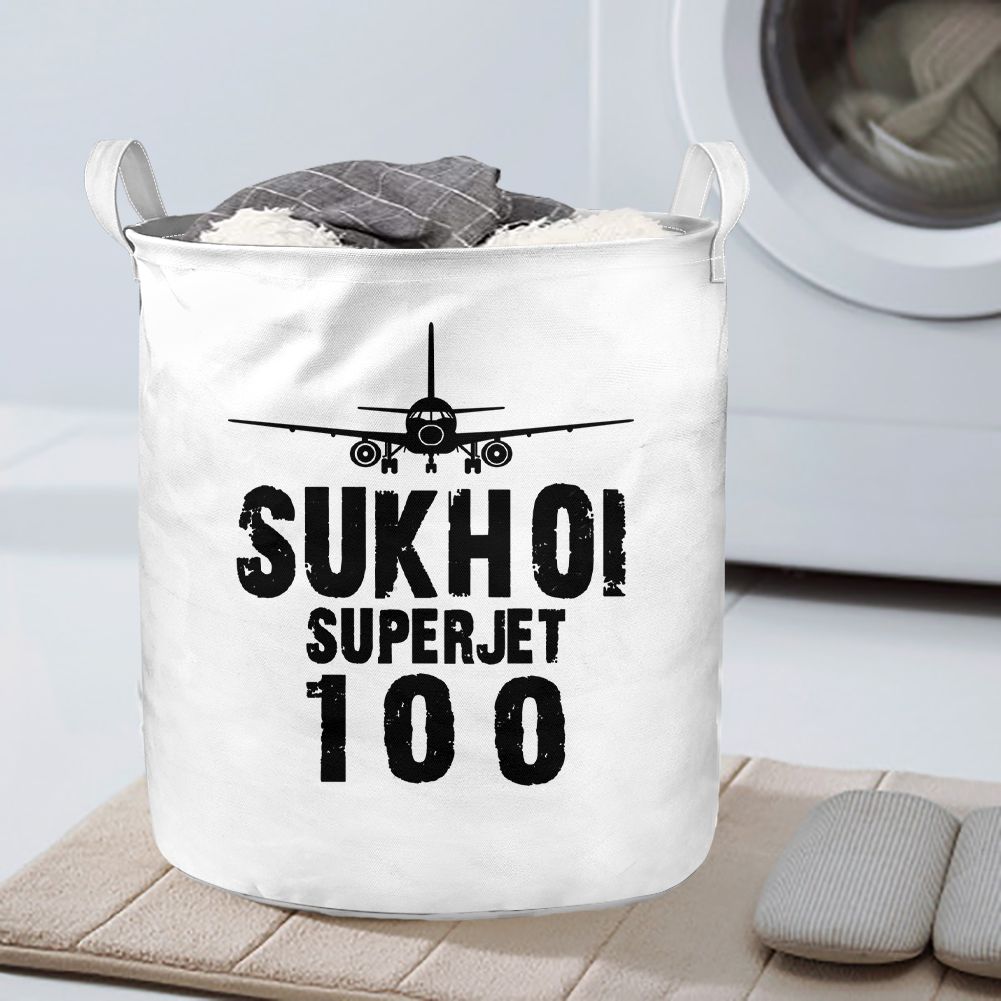 Sukhoi Superjet 100 & Plane Designed Laundry Baskets