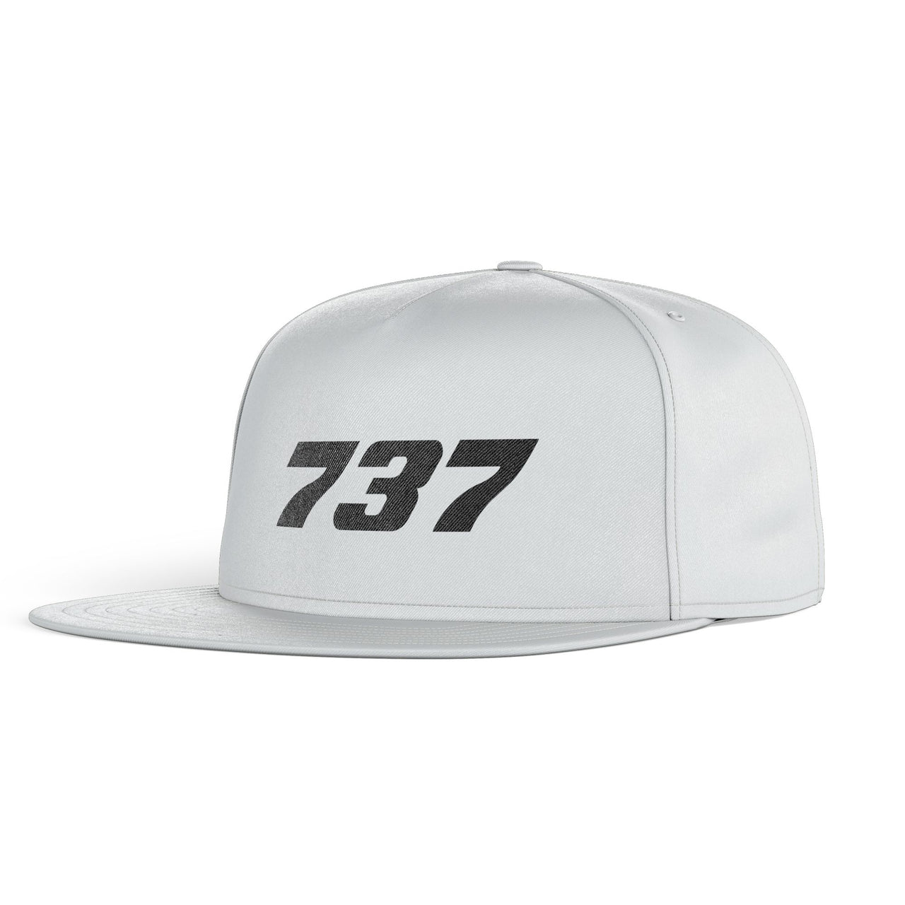 737 Flat Text Designed Snapback Caps & Hats