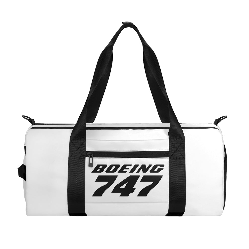 Boeing 747 & Text Designed Sports Bag