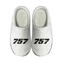 Thumbnail for 757 Flat Text Designed Cotton Slippers
