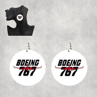 Thumbnail for Amazing Boeing 767 Designed Wooden Drop Earrings