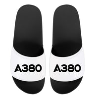 Thumbnail for A380 Flat Text Designed Sport Slippers