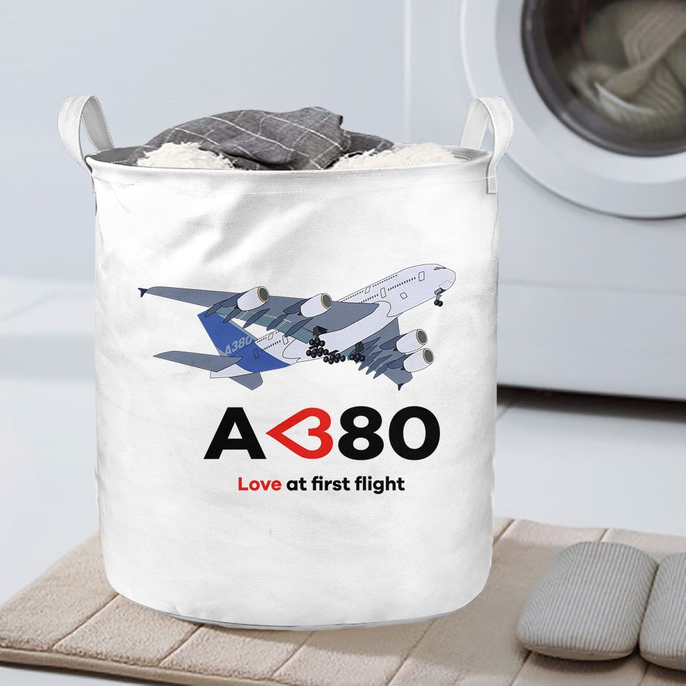 Airbus A380 Love at first flight Designed Laundry Baskets