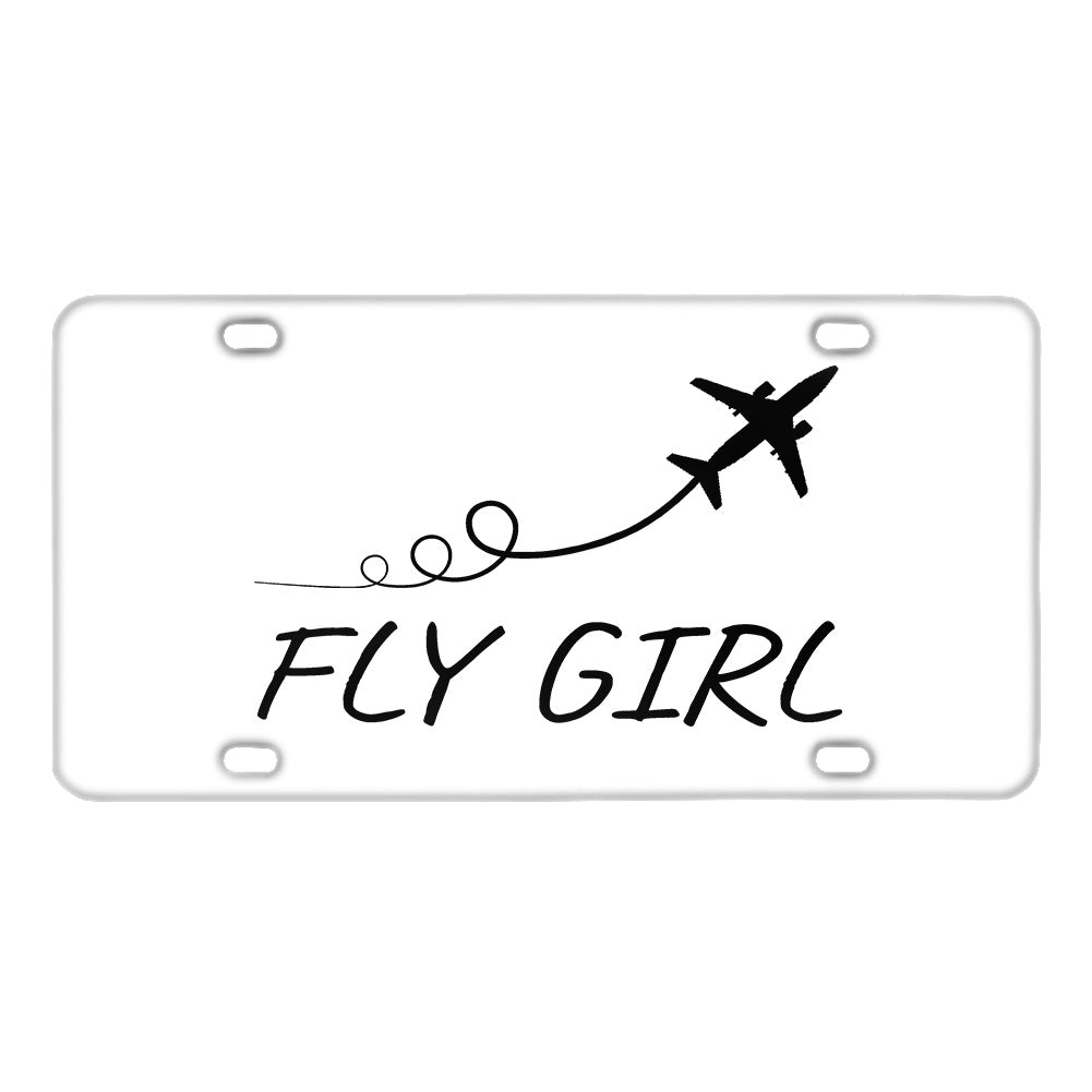 Just Fly It & Fly Girl Designed Metal (License) Plates