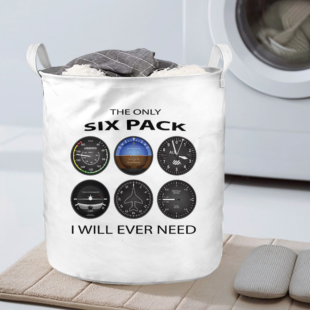 The Only Six Pack I Will Ever Need Designed Laundry Baskets