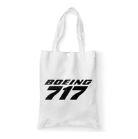 Thumbnail for Boeing 717 & Text Designed Tote Bags
