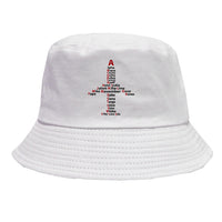 Thumbnail for Airplane Shape Aviation Alphabet Designed Summer & Stylish Hats