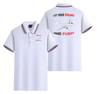 Thumbnail for Let Your Dreams Take Flight Designed Stylish Polo T-Shirts (Double-Side)