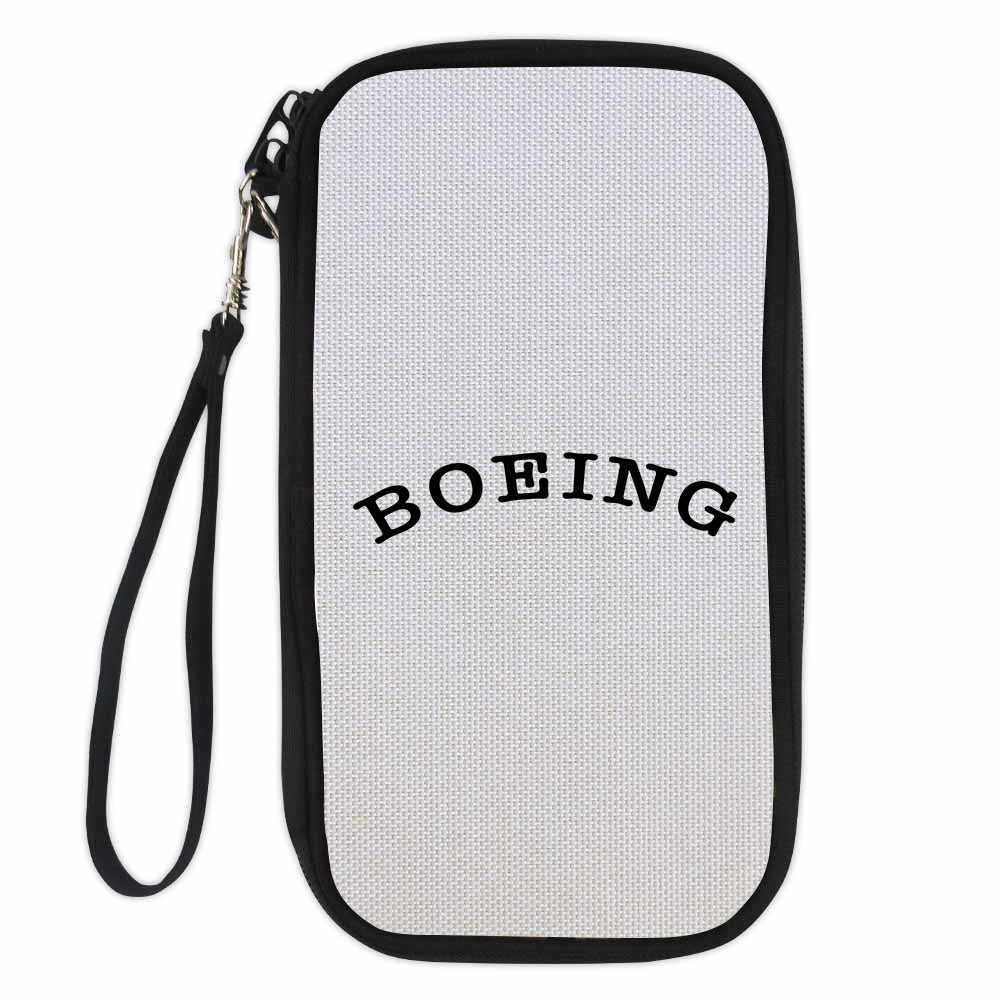 Special BOEING Text Designed Travel Cases & Wallets