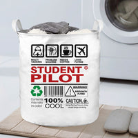 Thumbnail for Student Pilot Label Designed Laundry Baskets