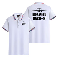 Thumbnail for Bombardier Dash-8 & Plane Designed Stylish Polo T-Shirts (Double-Side)