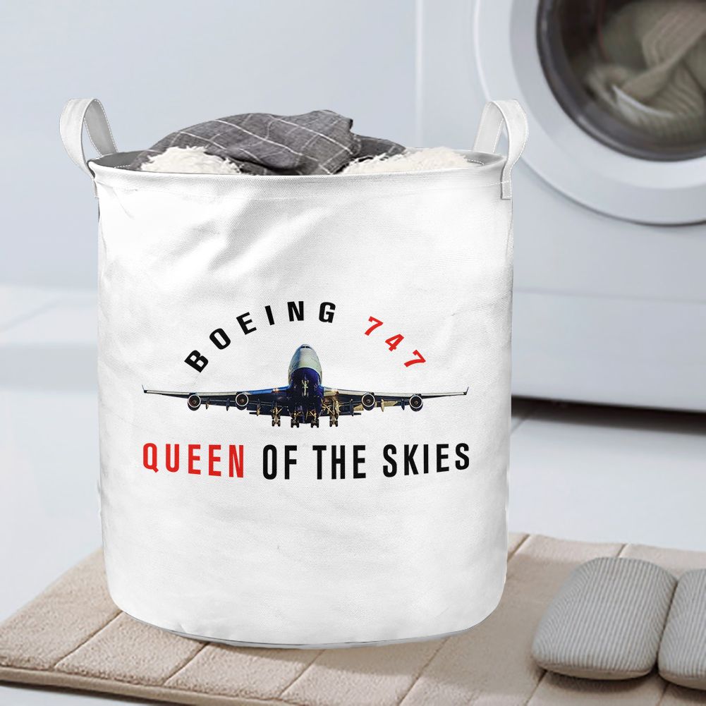 Boeing 747 Queen of the Skies Designed Laundry Baskets