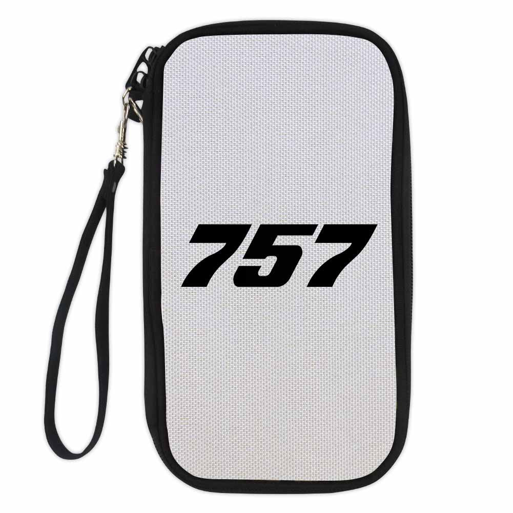 757 Flat Text Designed Travel Cases & Wallets