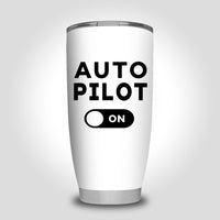 Thumbnail for Auto Pilot ON Designed Tumbler Travel Mugs