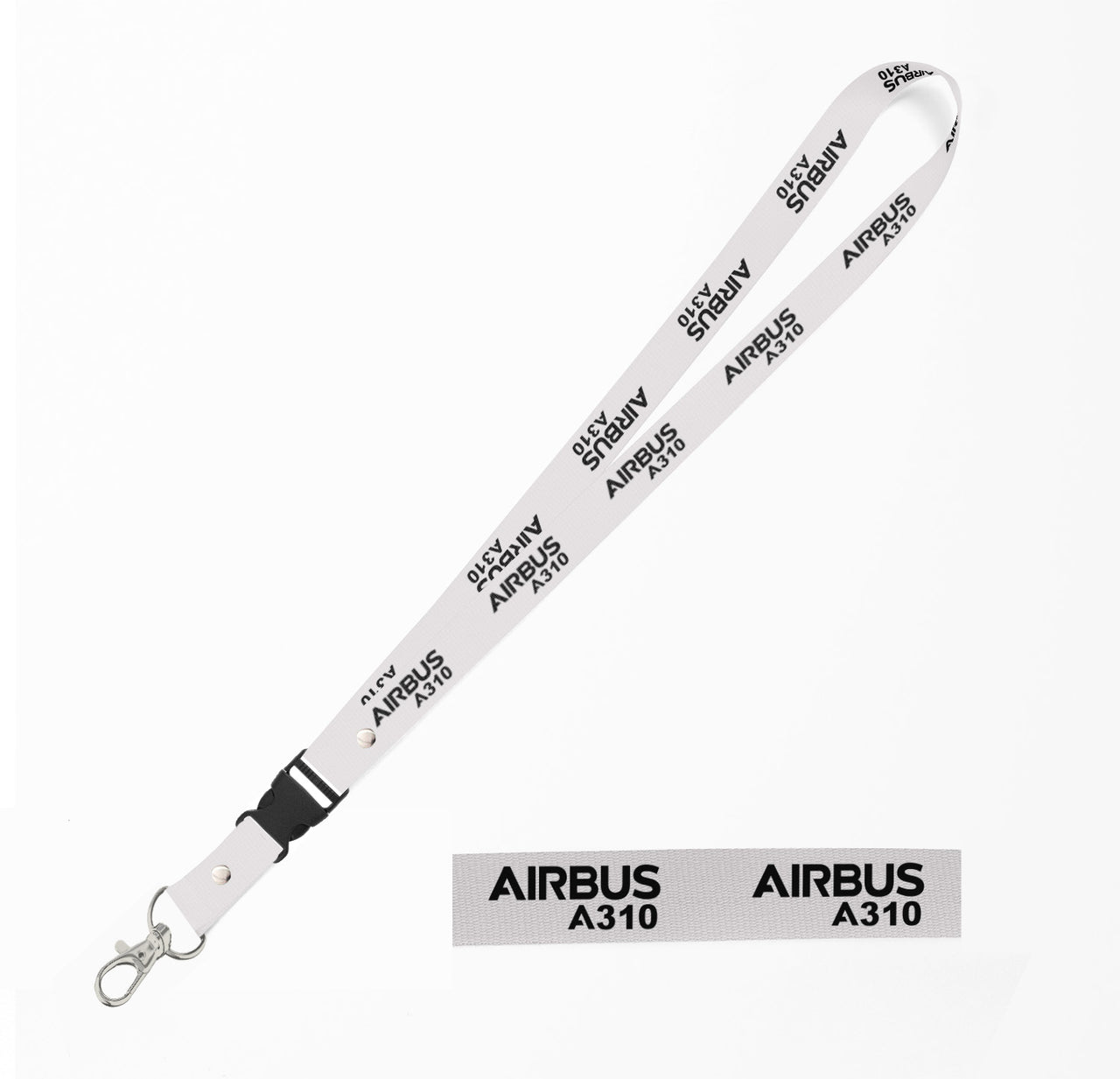 Airbus A310 & Text Designed Detachable Lanyard & ID Holders