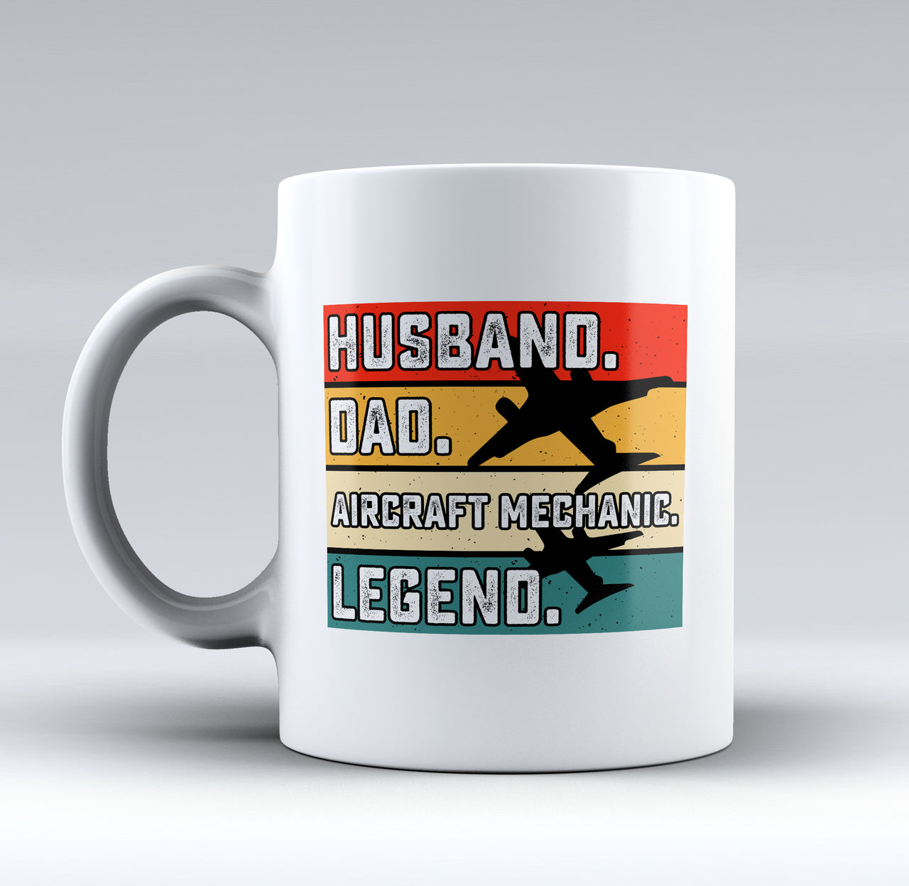 Husband & Dad & Aircraft Mechanic & Legend Designed Mugs
