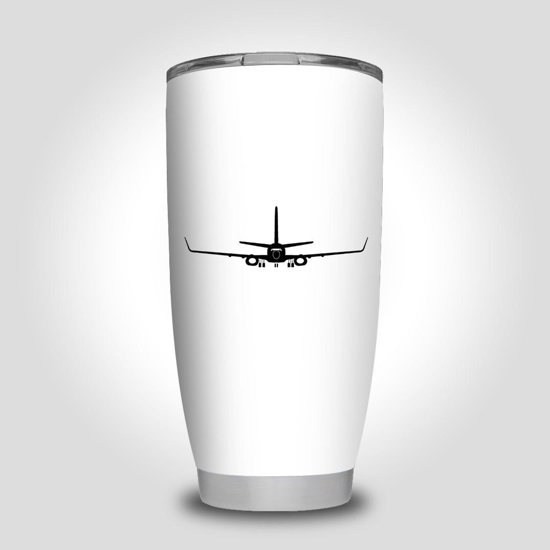 Boeing 737-800NG Silhouette Designed Tumbler Travel Mugs