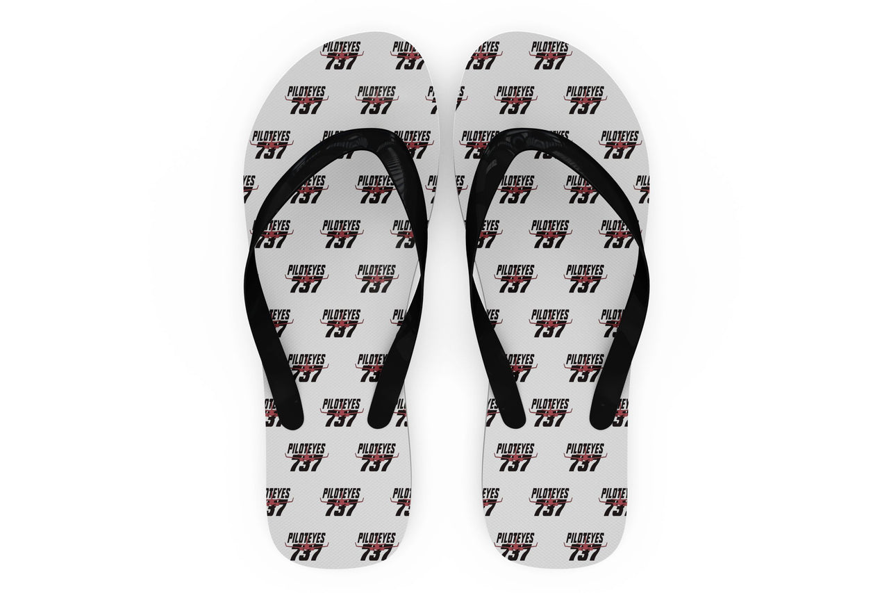 Amazing Piloteyes737 Designed Slippers (Flip Flops)