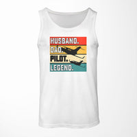 Thumbnail for Husband & Dad & Pilot & Legend Designed Tank Tops