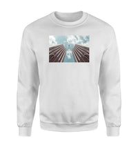 Thumbnail for Airplane Flying over Big Buildings Designed Sweatshirts