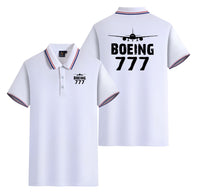 Thumbnail for Boeing 777 & Plane Designed Stylish Polo T-Shirts (Double-Side)