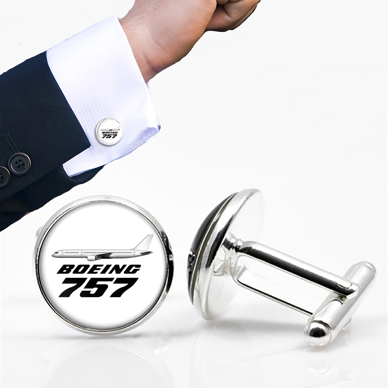 The Boeing 757 Designed Cuff Links