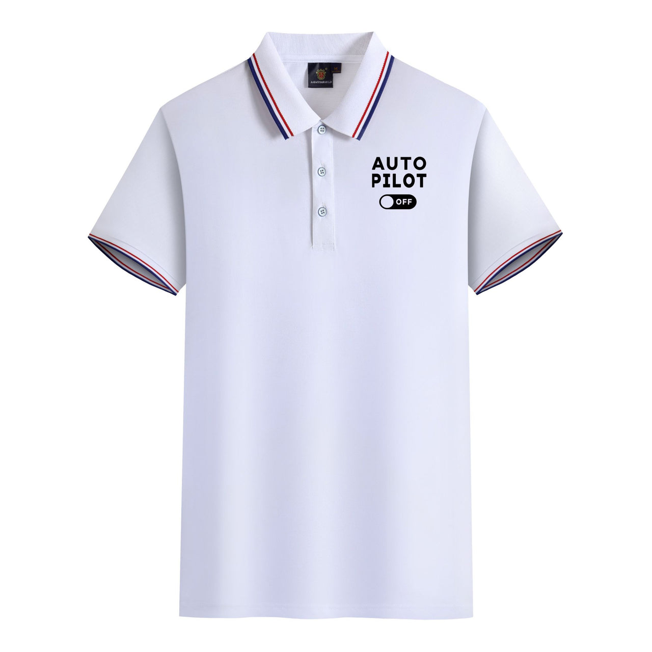 Auto Pilot Off Designed Stylish Polo T-Shirts