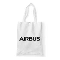 Thumbnail for Airbus & Text Designed Tote Bags