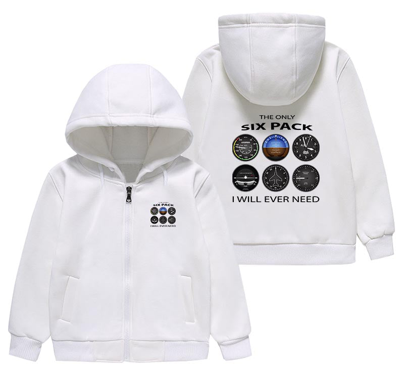 The Only Six Pack I Will Ever Need Designed "CHILDREN" Zipped Hoodies