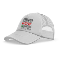 Thumbnail for Airline Pilot Label Designed Trucker Caps & Hats